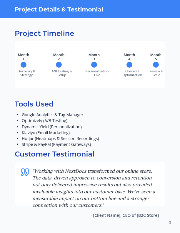 Ecommerce Conversion & Retention Case Study